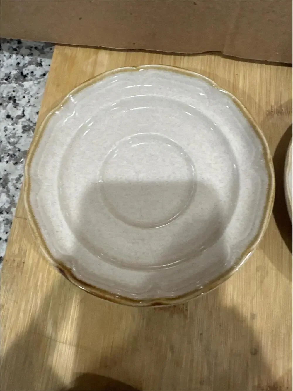 VTG 6 International China Co Endura Collection Saucers Plates Stoneware Japan 6